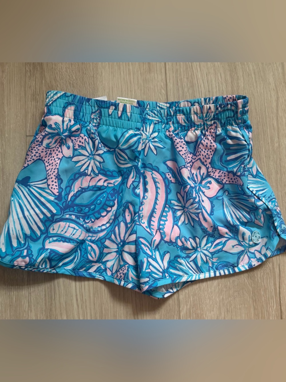 Lilly Pulitzer Girls Mini Boca Chica Shorts in Sound the Sirens